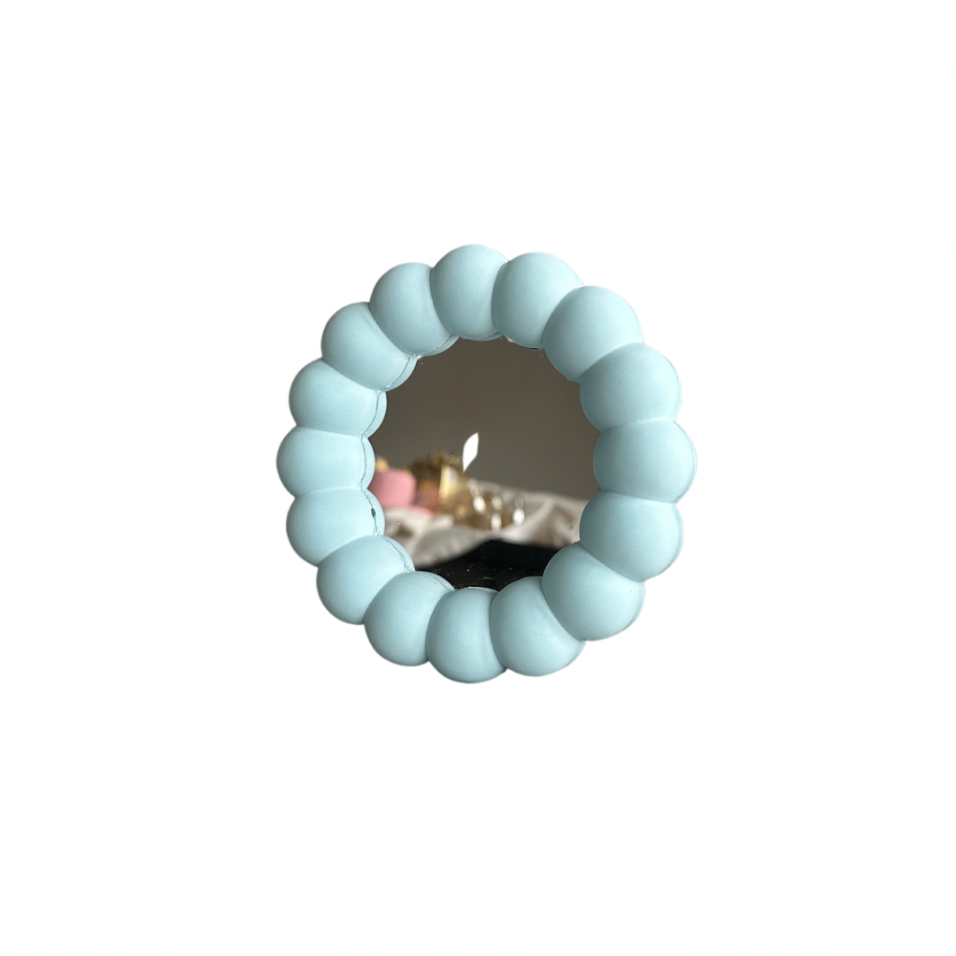 Bubbel spiegel blauw Limala 12 cm