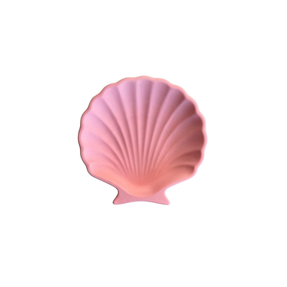 Handgemaakte schelpvormige schaal van Limala in roze, perfect voor sieraden of kleine voorwerpen