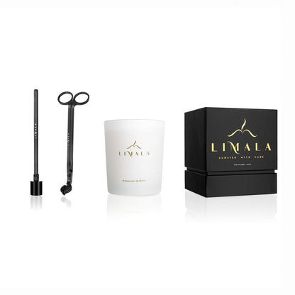 Complete Kaars en Kit bundel van Limala, inclusief luxe Madagascar Bliss geurkaars en verzorgende accessoires voor optimale ontspanning